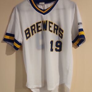 Brewers White and Blue Women's Jersey